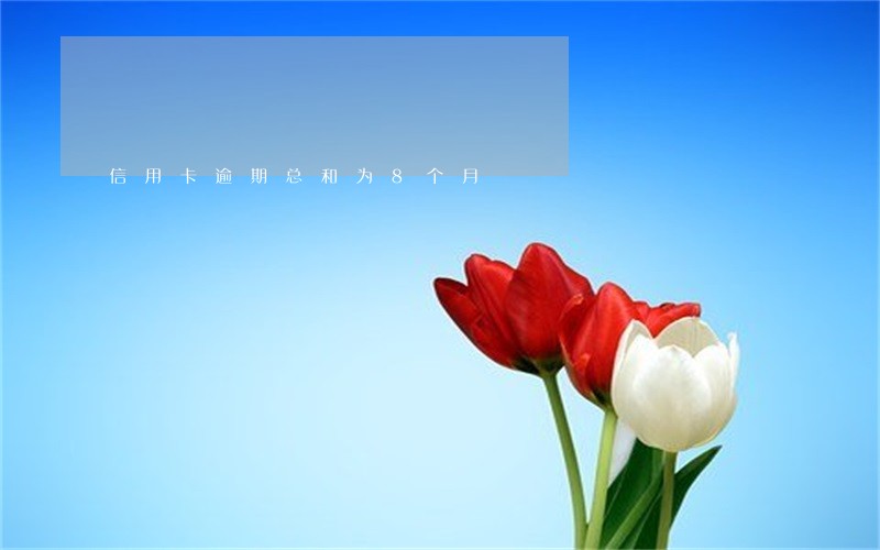 信用卡逾期总和为8个月 信用卡逾期总和为8个月