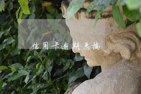 信用卡逾期恶搞