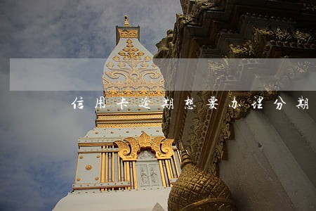信用卡逾期想要办理分期