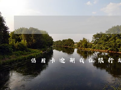 信用卡逾期我让银行起诉我 信用卡逾期我让银行起诉我