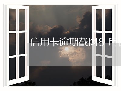 信用卡逾期截图8月份