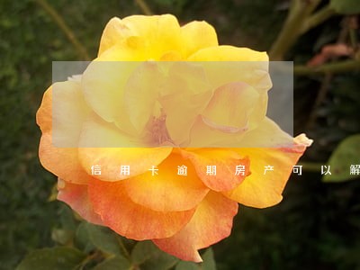 信用卡逾期房产可以解压吗