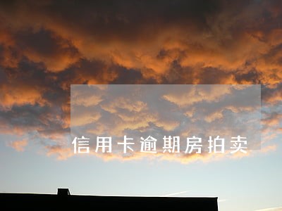 信用卡逾期房拍卖 信用卡逾期房拍卖