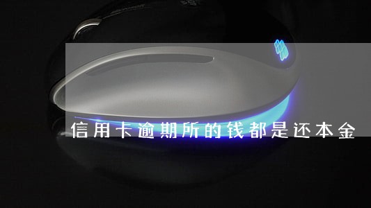 信用卡逾期所的钱都是还本金 信用卡逾期所的钱都是还本金