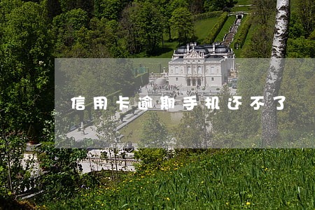 信用卡逾期手机还不了 信用卡逾期手机还不了