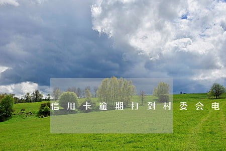 信用卡逾期打到村委会电话咋办