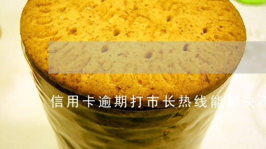 信用卡逾期打市长热线能解决不 信用卡逾期打市长热线能解决不