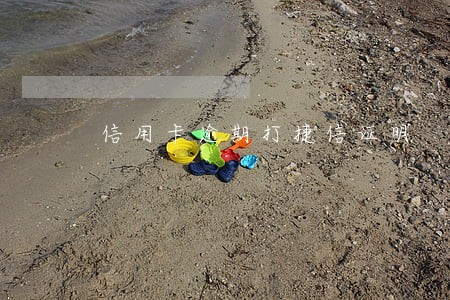 信用卡逾期打捷信证明 信用卡逾期打捷信证明