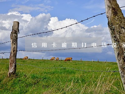 信用卡逾期打电话说家访 信用卡逾期打电话说家访
