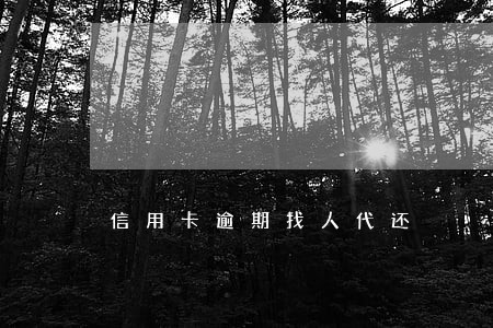 信用卡逾期找人代还 信用卡逾期找人代还