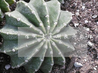 信用卡逾期投诉处理问题 信用卡逾期投诉处理问题