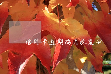 信用卡逾期按月收复利 信用卡逾期按月收复利
