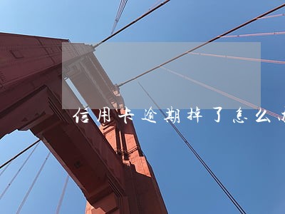 信用卡逾期掉了怎么办 信用卡逾期掉了怎么办