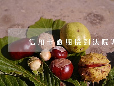 信用卡逾期接到法院调解 信用卡逾期接到法院调解