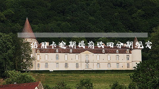 信用卡逾期提前收回分期规定 信用卡逾期提前收回分期规定