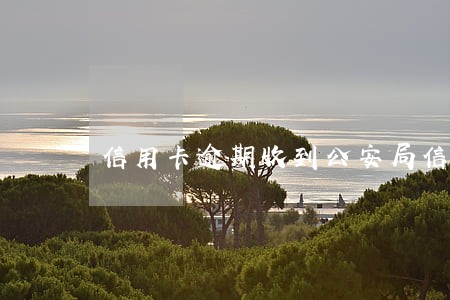 信用卡逾期收到公安局信函 信用卡逾期收到公安局信函