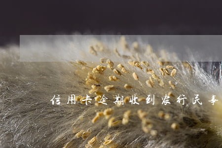 信用卡逾期收到农行民事起诉状 信用卡逾期收到农行民事起诉状