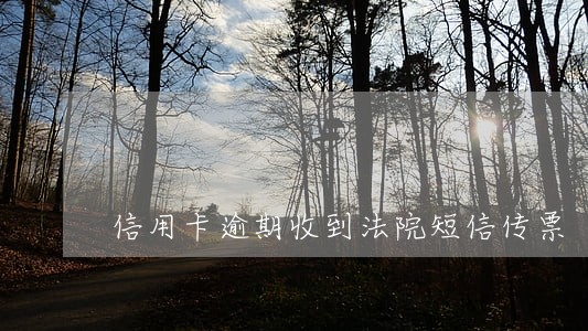 信用卡逾期收到法院短信传票 信用卡逾期收到法院短信传票