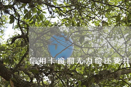 信用卡逾期无力偿还要开啥证明 信用卡逾期无力偿还要开啥证明