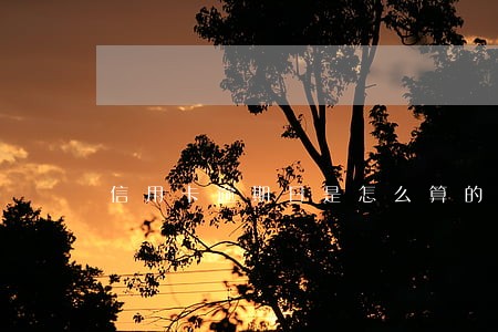 信用卡逾期日是怎么算的 信用卡逾期日是怎么算的