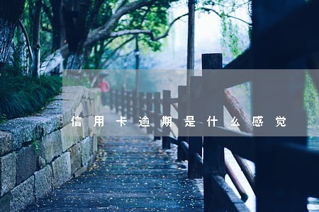 信用卡逾期是什么感觉