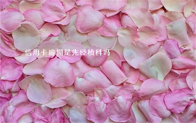 信用卡逾期是先经桢科吗