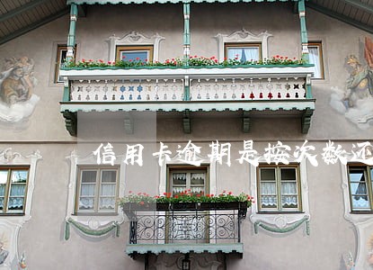 信用卡逾期是按次数还是天数