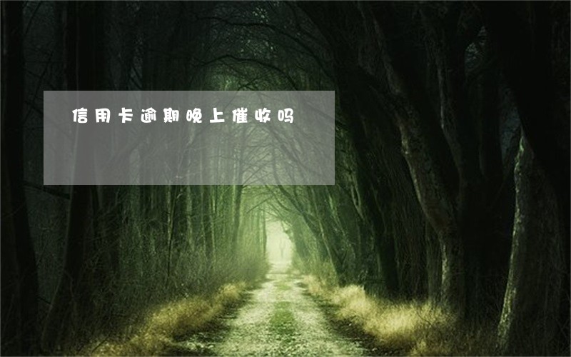 信用卡逾期晚上催收吗 信用卡逾期晚上催收吗