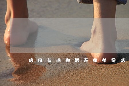 信用卡逾期暂无账单是啥意思 信用卡逾期暂无账单是啥意思