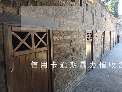信用卡逾期暴力催收怎么办 信用卡逾期暴力催收怎么办