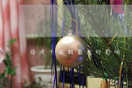 信用卡逾期最大的影响