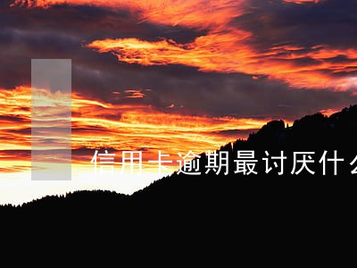 信用卡逾期最讨厌什么 信用卡逾期最讨厌什么