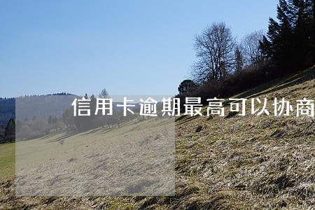 信用卡逾期最高可以协商分多少期