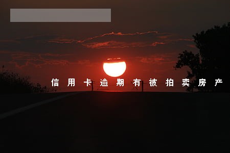 信用卡逾期有被拍卖房产的吗 信用卡逾期有被拍卖房产的吗