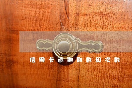 信用卡逾期期数和次数 信用卡逾期期数和次数