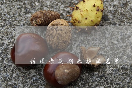信用卡逾期未换证名单 信用卡逾期未换证名单