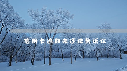 信用卡逾期未还法务诉讼 信用卡逾期未还法务诉讼