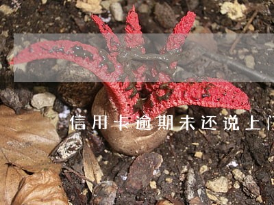 信用卡逾期未还说上门是真的吗 信用卡逾期未还说上门是真的吗