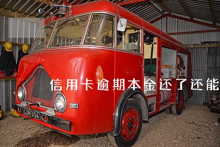 信用卡逾期本金还了还能存款吗 信用卡逾期本金还了还能存款吗