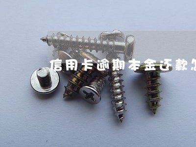 信用卡逾期本金还款怎么还 信用卡逾期本金还款怎么还