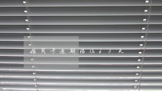信用卡逾期档位60天 信用卡逾期档位60天