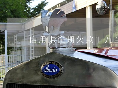 信用卡逾期欠款1万半年