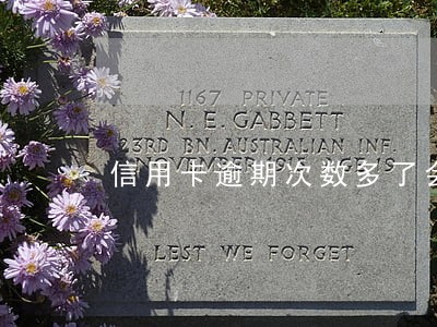 信用卡逾期次数多了会怎么样
