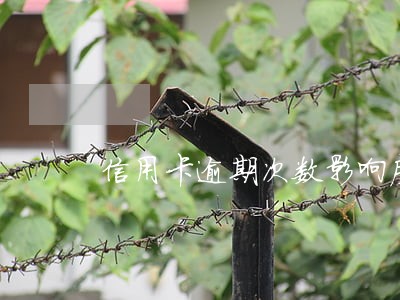信用卡逾期次数影响房贷吗 信用卡逾期次数影响房贷吗
