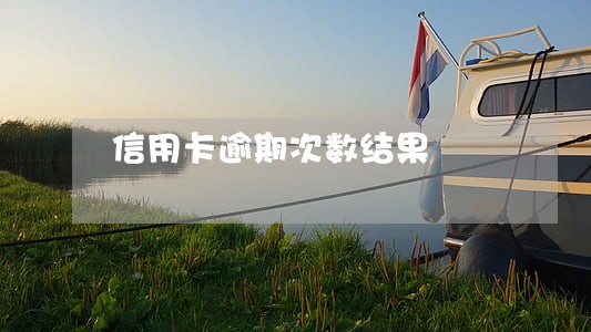 信用卡逾期次数结果 信用卡逾期次数结果