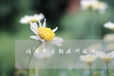 信用卡逾期欧洲旅游 信用卡逾期欧洲旅游