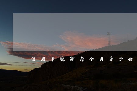 信用卡逾期每个月多少会被起诉 信用卡逾期每个月多少会被起诉