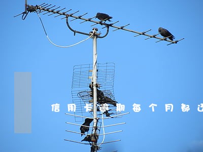 信用卡逾期每个月都还300 信用卡逾期每个月都还300