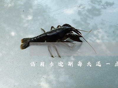信用卡逾期每天还一点会怎么样 信用卡逾期每天还一点会怎么样
