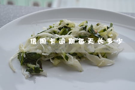 信用卡逾期每天长多少 信用卡逾期每天长多少